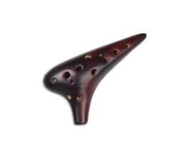 Ocarina 12 Hole Ceramic Flute High Pitched G Tone Smoked Professional Beginner Playing Instrument