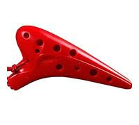 Ocarina， 12 Hole High Pitch C Plastic Anti-drop Ocarina, Small Creative Submarine Style Beginners Playing Wind Instruments(Red)