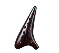 Ocarina 12-hole High-pitched C Ocarina Performance-level 12-hole SC Ocarina Beginner Professional Ocarina(Dark red)
