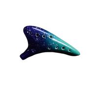 Ocarina 12 Hole Medium Musical Instrument Twelve Hole Musical Instrument Ceramic Instrumento Ocarina Adulto(B)