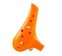 Ocarina 12-hole Ocarina Alto AC Entry-level Resin Ocarina Beginner Professional Musical Instrument Anti-fall C Tune(Orange)
