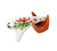 ocarina 12-hole Ocarina Alto AC Key Beginner Teaching Ocarina Hand-painted Smoked Ocarina Professional Performance (Color : 1)