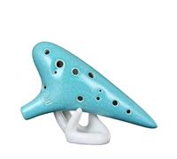 Ocarina 12-hole Professional Alto AC-tuned Hand-painted Smoked Ocarina Playing Type Beginner Instrument(Style 2)