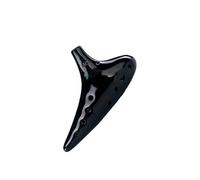 Ocarina 12 Hole Professional Instrument Sheet Music Black Pottery(Bright porcelain black)