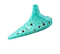 Ocarina 12-hole Treble G Beginner Sea Wave 12-hole Ocarina SG Tune With Lanyard And Protective Bag(Green)