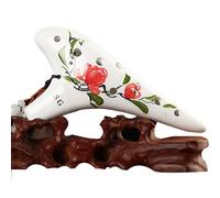 Ocarina 12-hole Treble G Key Playing Ocarina Smoked Hand-painted Pattern (Color : 5)