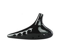 Ocarina 12 Holes Black Pottery Porcelain Professional Alto Soprano C F Musical Instruments Handmade Dolomite Ceramics (Color : AC 5)