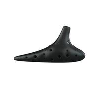 Ocarina 12 Holes Black Pottery Porcelain Professional Alto Soprano C F Musical Instruments Handmade Dolomite Ceramics (Color : SC 3)