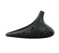 Ocarina 12 Holes Black Pottery Porcelain Professional Alto Soprano C F Musical Instruments Handmade Dolomite Ceramics (Color : AF 7)