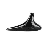 Ocarina 12 Holes Black Pottery Porcelain Professional Alto Soprano C F Musical Instruments Handmade Dolomite Ceramics (Color : SC 2)