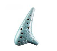Ocarina 12 Holes C Tone Vintage Wind Relief Sculpture Ceramics Ocarina Professional Musical Instrument Beginner Accessory(4)