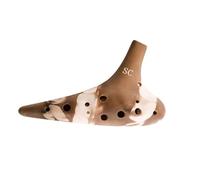 Ocarina 12 Holes Musical Instruments Firing Handmade Dolomite Ceramic Professional Ocarina Instrument (Color : Soprano C)