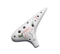 Ocarina 12 Holes SG Treble G Key Twelve Hole Ocarina Professional Smoked Ocarina Students Beginners To Play The Instrument (Color : 01)