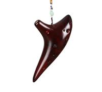 Ocarina 12 Tones Alto C Ocarina Classic Flute Musical Instrument For Beginners Good Timbre Chinese Tao(Red)