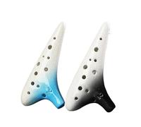 Ocarina 12hole High Pitch C Key Professional Performance Type Gradient Color SC Teaching(Black)