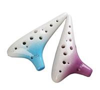 Ocarina 12hole High Pitch G Key Professional Performance Type Gradient Color Teaching For Beginners(Blue)
