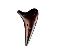 Ocarina 12hole SC Smoked Ocarina Professional High Pitched C Key Beginner Master Performance With Teaching Materials(AF Alto F)