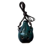 Ocarina 1pc 6 Hole Ceramic Mini Ocarina Crafts Musical Instruments(Green)