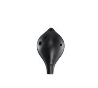 Ocarina 6 Hole Beginner Instrument Professional Beginner Black Pottery Portable(Matte Black AC midrange C)