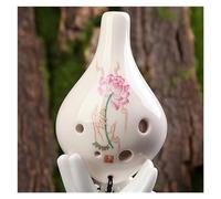 Ocarina 6 Hole Small Ocarina Alto C Tone Beginner Ocarina Teaching Ocarina Ceramic Pendant (Color : 04)