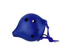 Ocarina 6 Hole Treble SC Beginner Practice Professional Ocarina Ceramic Instrument(Blue)