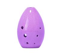 Ocarina 8 Hole F Tone Crack Clay Professional Performance Beginner Ceramic Ocarina Portable Handheld Flute Instrument(Purple)