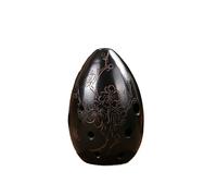 ocarina 8 Hole Pear-shaped Black Pottery Student Beginner's Introduction To Playing The Musical Instrument (Color : F key 011)
