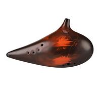 ocarina 9-hole Double Bass C Key (BBC) Purple Sand Mud Ocarina Musical Instrument Professional Smoked Ocarina