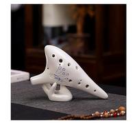 Ocarina Alto C Key Ocarina Tao Xun For Beginners 12 Hole Ceramic Multicolor 18x10x4cm(1)