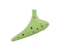 Ocarina Alto C Soprano C Tone Ocarina Instruments 12 Holes Handmade Ceramics Professional Musical Instruments (Color : Soprano C)