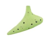 Ocarina Alto C Soprano C Tone Ocarina Instruments 12 Holes Handmade Ceramics Professional Musical Instruments (Color : Alto C)