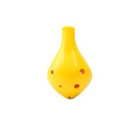 Ocarina Beginner Instrument 12 Hole Alto AC Ocarina For Beginners In The Key Of C(Yellow 6-hole AC long mouth model)