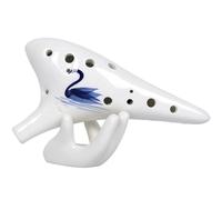 Ocarina Beginner Ocarina 12-hole Alto C Six-hole AC Ocarina Professional National Musical Instrument Tao Xun Sheng(Blue)
