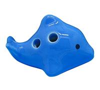 Ocarina， Beginner To Learn 4-hole Tweeter Ceramic Small Ocarina(Baby Dolphins)