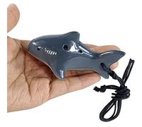 Ocarina， Beginner To Learn 4-hole Tweeter Ceramic Small Ocarina(Sharks)