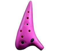 Ocarina， Beginner's 12-hole Alto C Anti-drop Plastic Ocarina, Students Practice Submarine Style Wind Instruments(Roze)