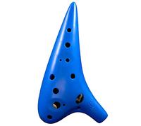 Ocarina， Beginner's 12-hole Alto C Anti-drop Plastic Ocarina, Students Practice Submarine Style Wind Instruments(Blu)