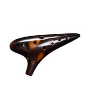 ocarina Brown Twelve-hole Ocarina Alto C Key AC Ceramic Made For Beginners To Play The Ocarina