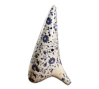 Ocarina Ceramic 12 Holes Ceramic Alto C Middle C Tone Ocarina Flute Musical Instrument For Beginners (Color : BC)