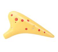 Ocarina Ceramic Instrument 12 hole alto C instrument suitable for music lovers and beginners(Pink)