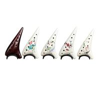 Ocarina Ceramic Instrument Ocarina 12 Hole AC Alto C Key Beginner Music Lover Professional Instrument(3)