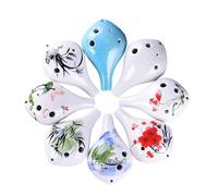 Ocarina Ceramic Instrument Ocarina 6 Hole Beginner Adult Alto C Key Instrument(6)