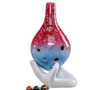 Ocarina Ceramic Instrument Ocarina 6 Hole Ceramic Beginners Alto C Key Six AC Professional Musical Instrument(7)