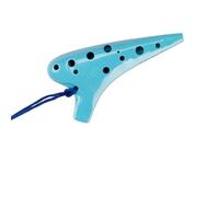 Ocarina Ceramic Instrument Ocarina Instrument 12 Hole AC Tune Alto SC Treble Suitable For Beginners To Enter The(Treble blue)