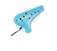 Ocarina Ceramic Instrument Ocarina Instrument 12 Hole AC Tune Alto SC Treble Suitable For Beginners To Enter The(Midrange blue)