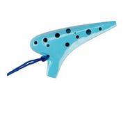 Ocarina Ceramic Instrument Ocarina Instrument 12 Hole AC Tuned Alto Suitable For Beginners To Play The(Red)