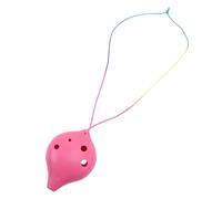 Ocarina Ceramic Instrument Portable instrument for beginners and enthusiasts to play ocarina(Pink)