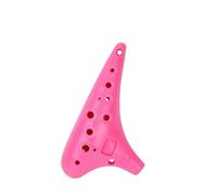 Ocarina Ceramic Instrument Teaching To Play 12 Hole Alto AC Ocarina Beginner Instrument(Pink)