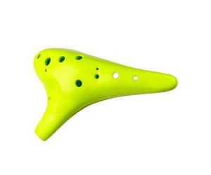 Ocarina Ceramic Instrument The 12 hole ocarina is suitable for music lovers and professional players(Yellow)