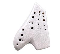 Ocarina Ceramic Instrument White ocarina instrument alto C key professional performance